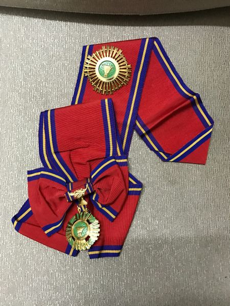 Royal Order Medal Of Kingdom Cambodia SAHAMETREI Grand Cross Sash