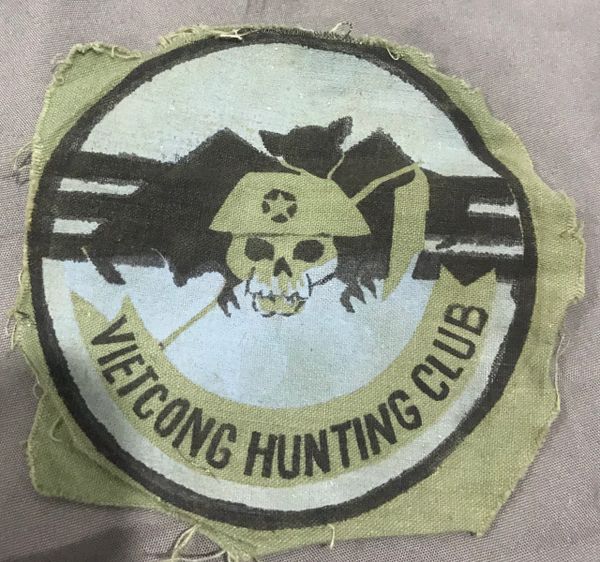 RVN CIDG Spider Vietcong Hunting Club Silk Patches