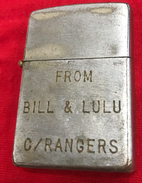 Vietnam War - US Military C/Rangers From Bill To LuLu Zippo Lighter