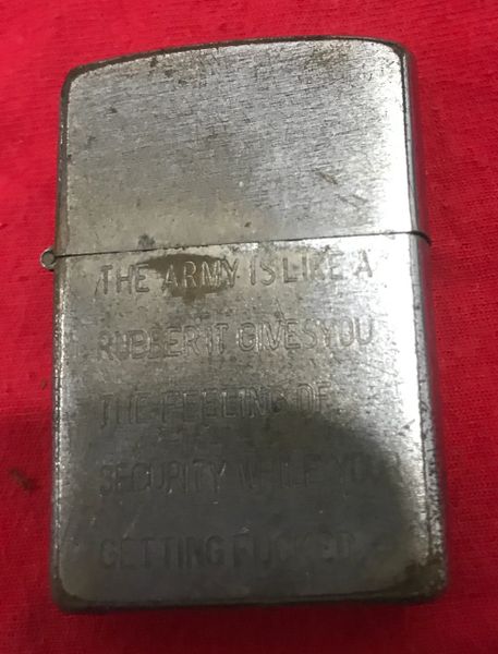 Vietnam War- US Military Fucking Army and Love Poems Zippo Lighter