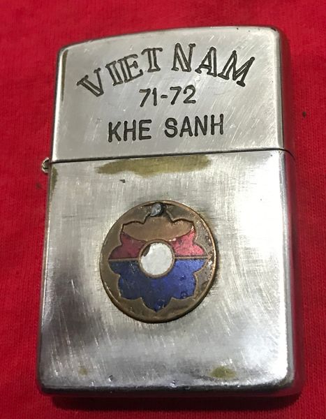 Vietnam War - US Military Zippo Lighter Khe Sanh 71-72