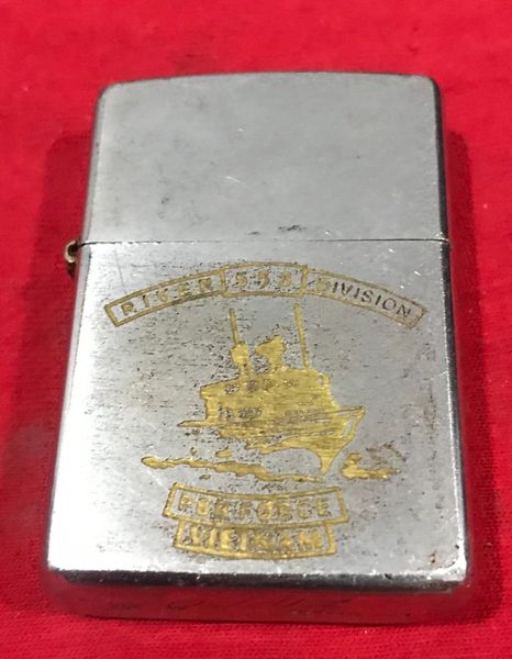 Vietnam War - US Military River Navy Division Zippo Lighter