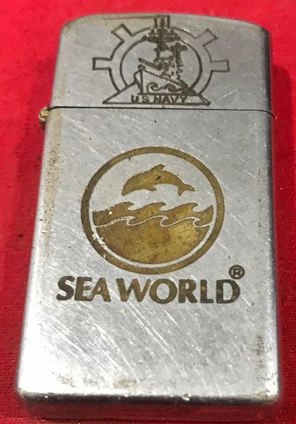 US Military SEA WORLD Zippo Lighter Late War