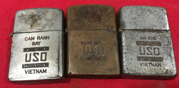 Vietnam War - US Military USN Lighters (3pcs)