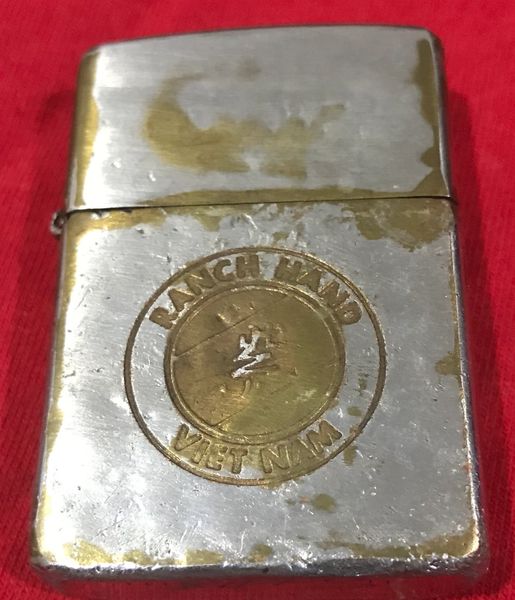 Vietnam War - US Military Vietnam Ranch Hand "Mike Jauron "'Zippo Lighter