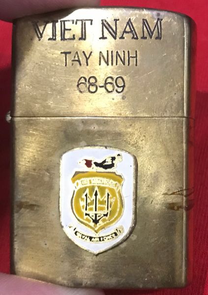 US Military Airborne Gold Color Zippo Lighter