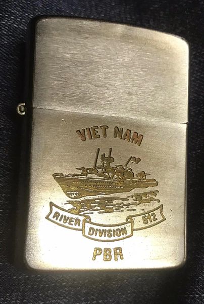 VIetnam War - US Navy River Division 512 PBR Zippo Lighter