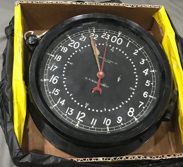 Original US Navy Seals Goverment Submarines Clock 1966