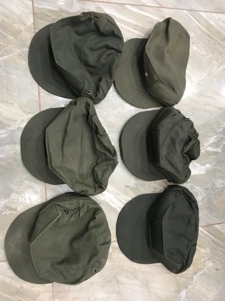 Original South Vietnamese Infantry Green 6 Caps 1966-1969 Vietnam War