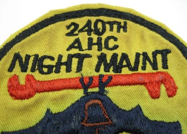 Vintage US AIRFOCE PATCH 240TH AHC NIGHT MAINT