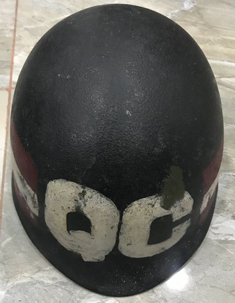 Original Vietnam War - South Vietnam Military Police (Quân Cảnh) 1st Division Helmet Liner 1969