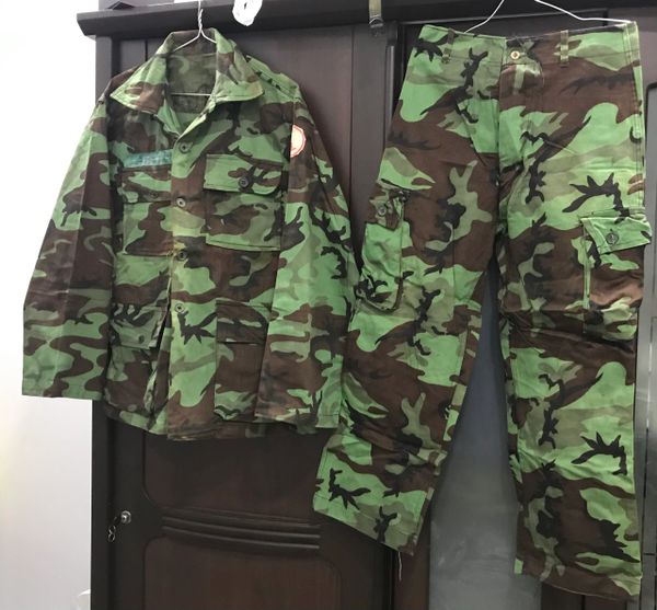 South Vietnam Ranger 1st Division Uniforms Size A3 ( Red Seals)
