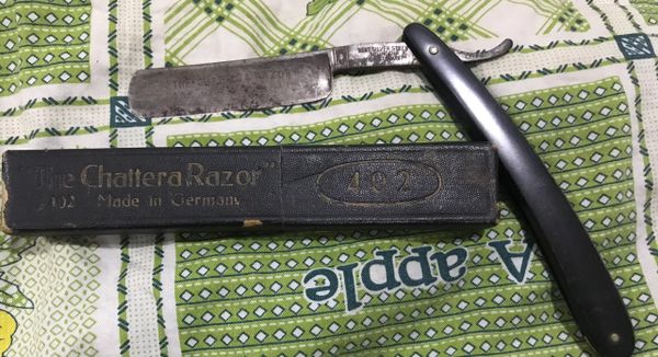 WW2 German The Chattera Razor 402 Best silver Steel SOLINGEN