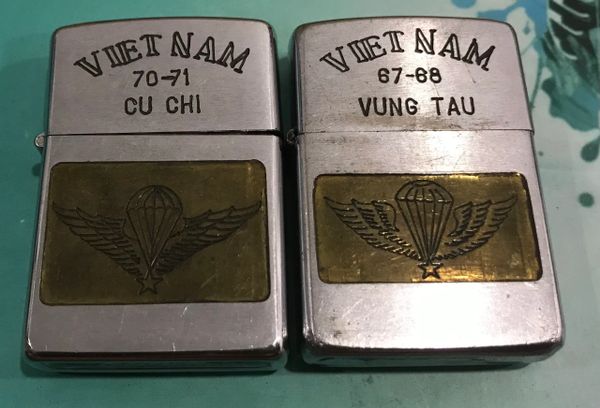 Vietnam Era - AirBorne Vung tau - Cu chi Zippo Lighter
