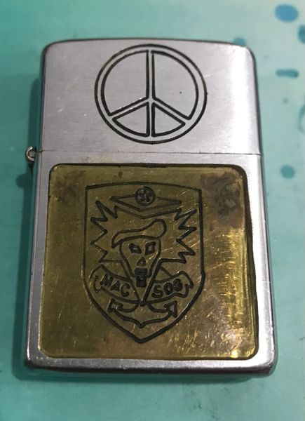 Late Vietnam Era - MACV SOG INF Combat Map Vietnam Zippo Lighter