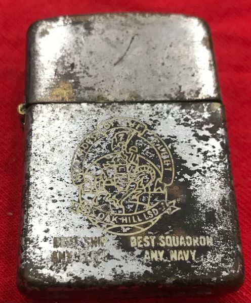 Vietnam War - USS Oak Hill LSD-51 Best Squadron Any Navy Zippo Lighter