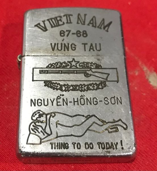 Viefnam War - 1st Inf Combat Things to do " Love " and Fucking Army & me Zippo Lighter