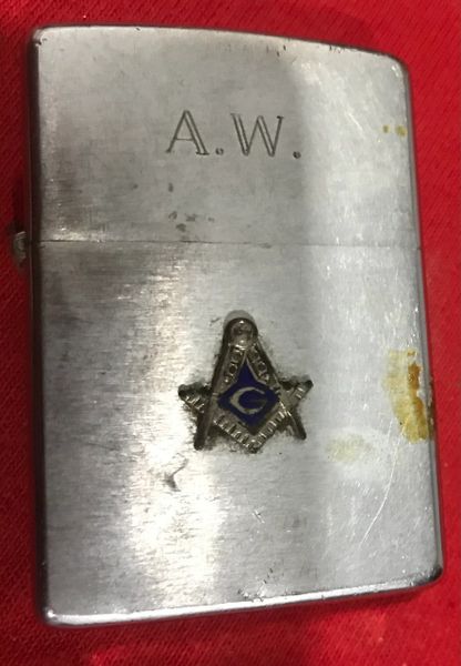 Late Vietnam War - A.W Zippo Lighter Great Badges