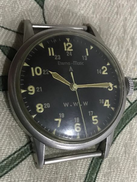 Original US Military Eterna-Matic W.W.W Watches