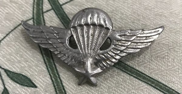 Original ARVN PARACHUTE " Nhay Du " South Vietnamese Badges Silver 2nd class