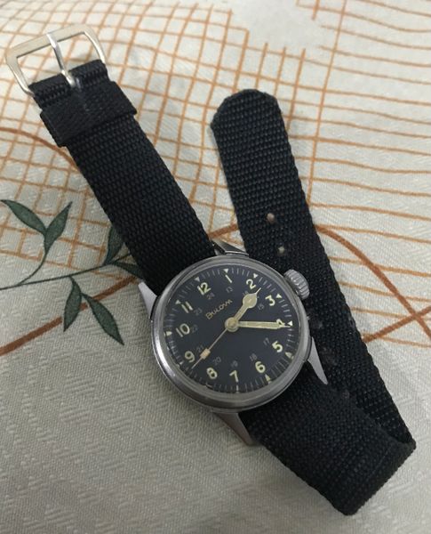 US Military Bulova Highlight Gold K Wristwatches