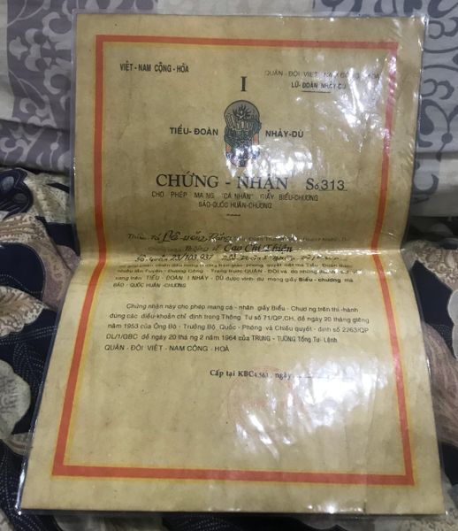 French Indochina 1st Battalion Parachute Certificated