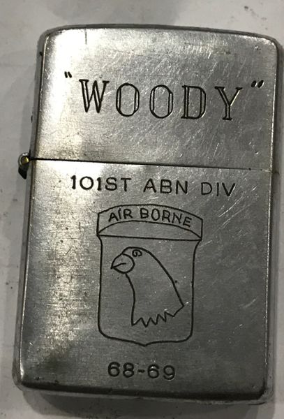 Vietnam War- Woody 101st ABN DIV 68-69 / 5th Special Forces Group&1st SF Vietnam Para 69-70Zippo Lighter
