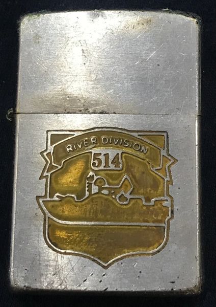 Vietnam War - US Navy River 514th Division Zippo Lighter