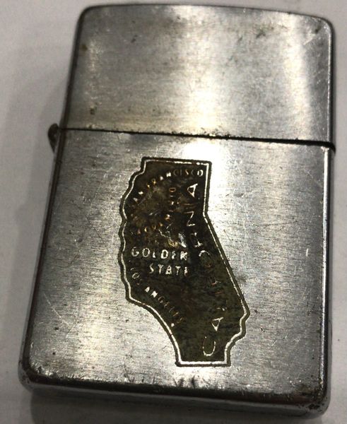 Vietnam War - US Military Golden States " Sacramento California - San Francisco - Los Angeles Zippo Lighter