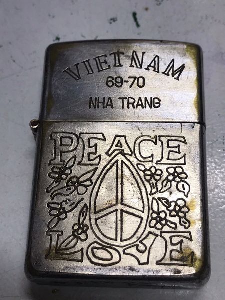 Vietnam War- Peace & Love IN WarTime Zippo Lighter