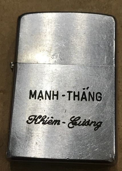 Vietnam War- Manh Thang & Khiem Luong Zippo Lighter