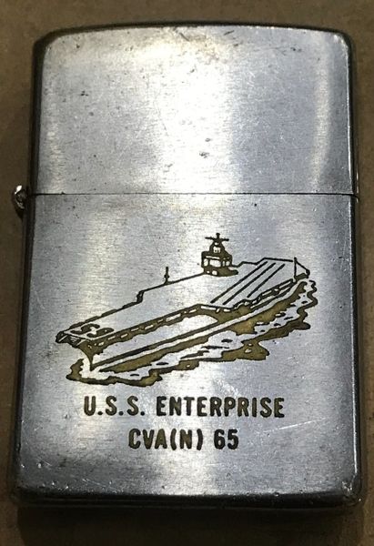Vietnam War - USS Enterprise CVA(N) 65 Zippo Lighter
