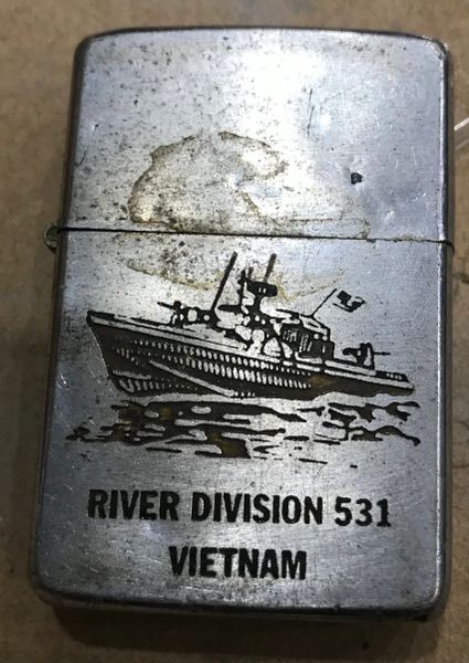 Vietnam War- US Military Navy River Division 531 Vietnam Delta Dragon " The best " Zippo Lighter