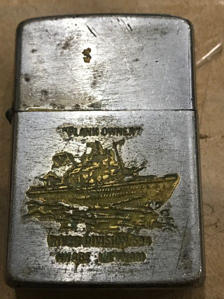 Vietnam War- US Military Plank Owner Navy River division 594 Nhabe Vietnam Zippo Lighter