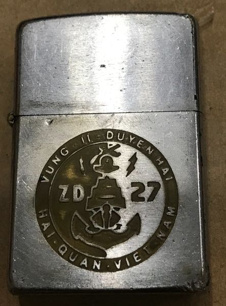 Vietnam War - Vietnam Navy Hai Quan ZD27 Coastal Zone 2 Zippo Lighter