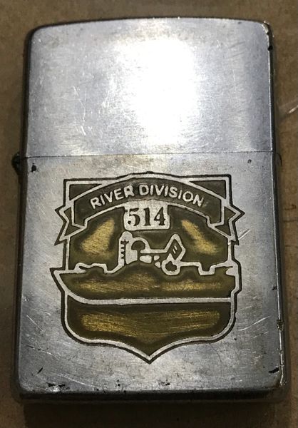 Vietnam War - US Military Navy River Division 514th Vietnam Zippo Lighter