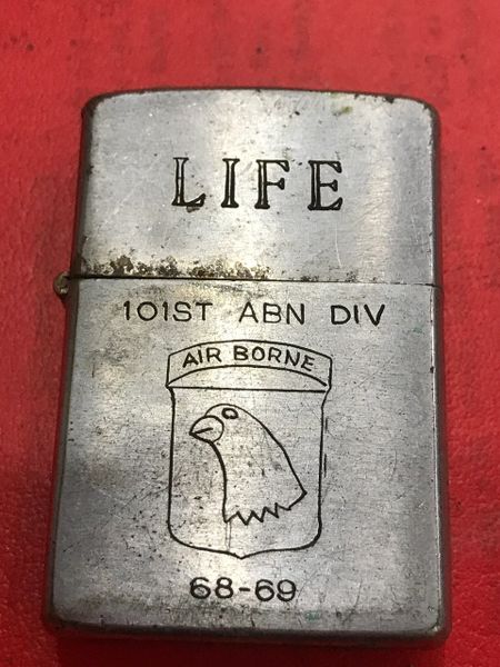 Vietnam War- Life 101st ABN DIV 68-69 / 5th Special Forces Group&1st SF Vietnam Para 69-70Zippo Lighter