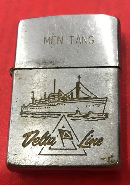 Vietnam War - Gift ( Men Tang ) Navy Delta Line " R&F Johnston (Front Style) Zippo Lighter