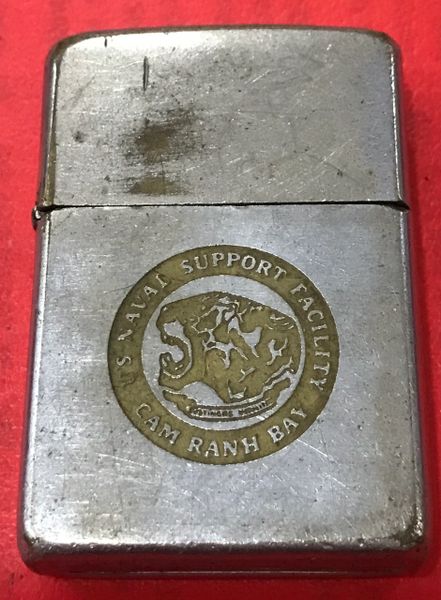 Vietnam War- US NAVAL FACILITY " CamRanhBay " Zippo Lighter