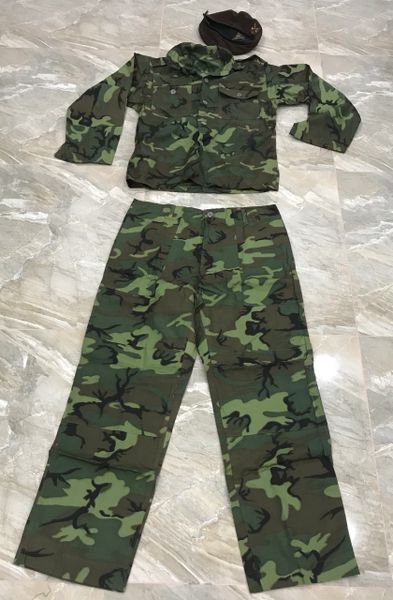 Vietnam War-South Vietnam Ranger Soilder of Marine Corps TQLC Group Uniforms Poplin Size A5Q5 Beret Size 55 (1)