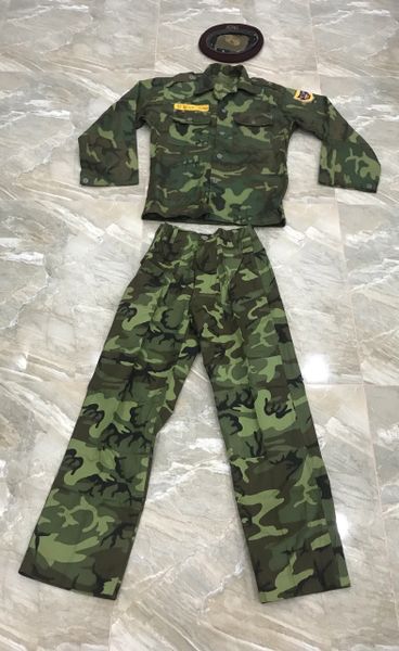 Vietnam War- South Vietnam Ranger Soilder of Tqlc Group Uniforms A3Q1 Size 55