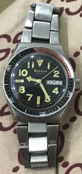 Original Vintage Bulova Automatic Navy Seal Divers Watches
