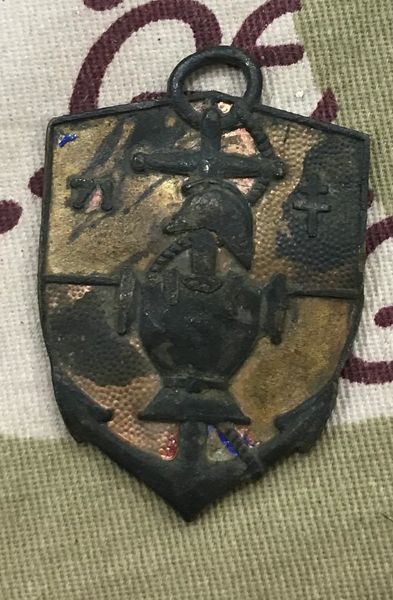 French Indochine Badge Original Broken Pin