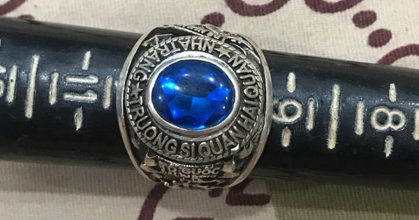 SVN Military Silver Ring Truong Si Quan Hai Quan Nha Trang Ring Josten's Sterl Size 10