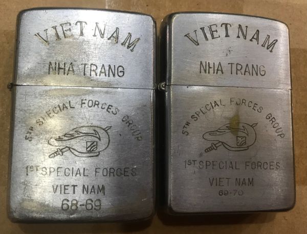Vietnam War -5th Special Forces Group Nhatrang 68-69/69-70 Zippo Lighter