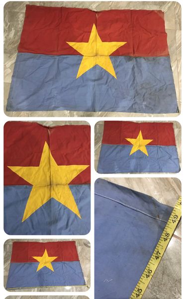 Original NFL 1960's Vietcong Captured Original Standard Flags