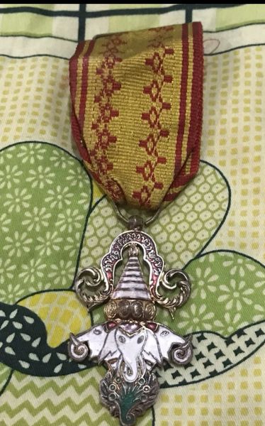 ORDER OF THE MILLION ELEPHANTS AND THE WHITE PARASOL Laos Medal