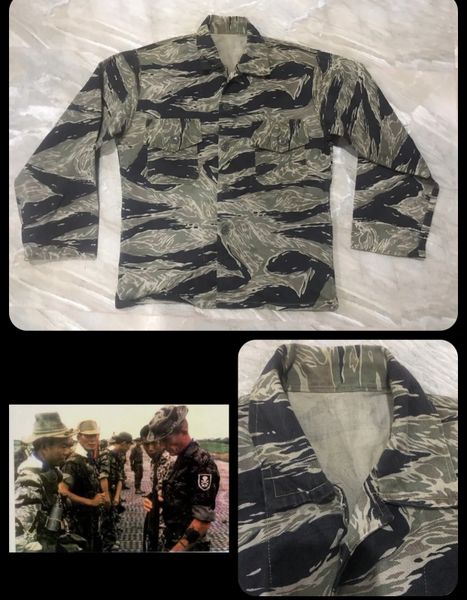 South Vietnamese Tiger Stripe Shirt Original War Vietnam Mike Force