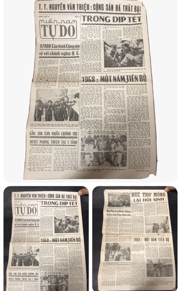 the president of nguyenvanthieu document Newspaper X 3 pcs