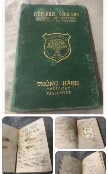 Vietnam Cong hoa Republic of Vietnam Passport Via Visa Expired 1973